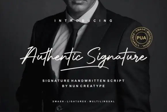 Authentic - Signature Script Font