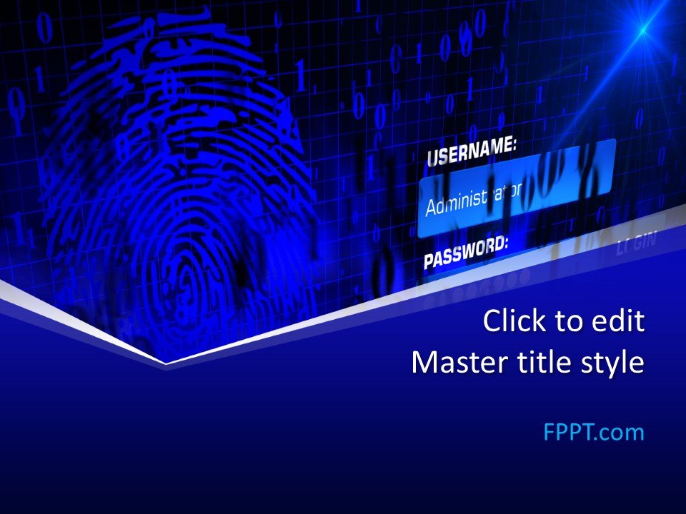 Authentication PowerPoint Template