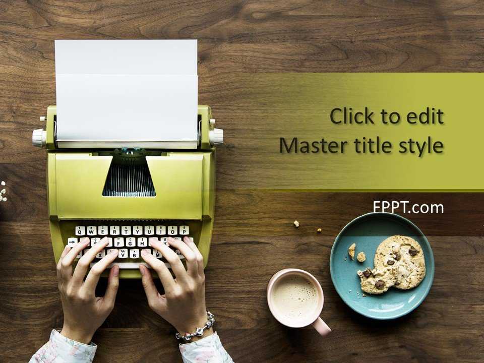 Author PowerPoint Template