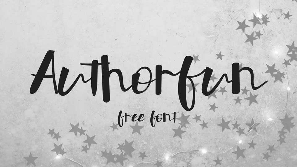 Authorfun Script Font › Fontesk