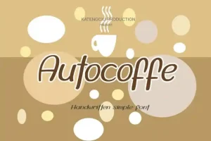 Autocoffe Display Font