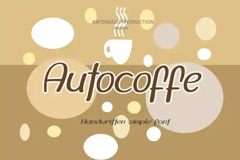 Autocoffe Display Font
