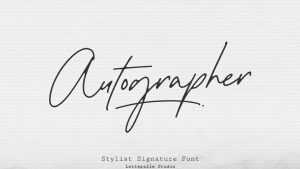 Autographer Font › Fontesk