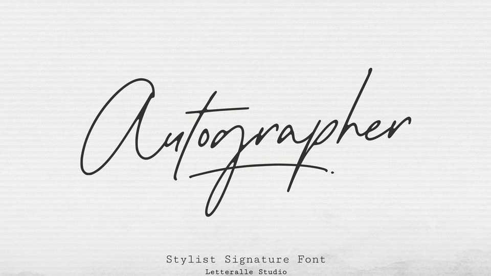 Autographer Font › Fontesk