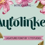 Autolinker – Fancy Ligature Font - Fonte Grátis Autolinker – Fancy Ligature Font