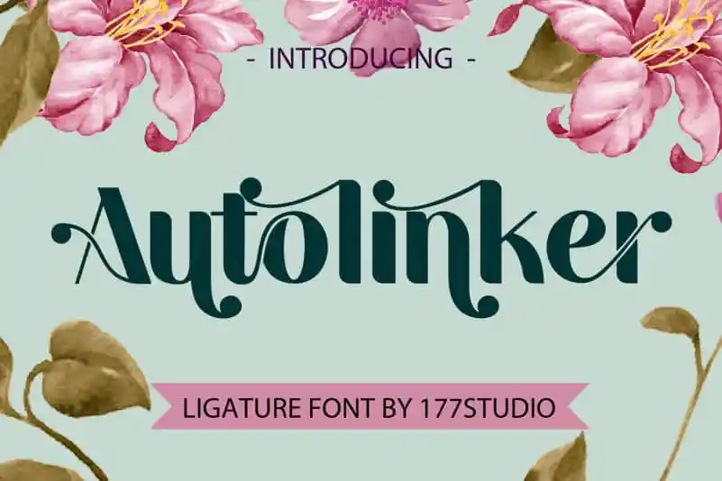 Autolinker – Fancy Ligature Font