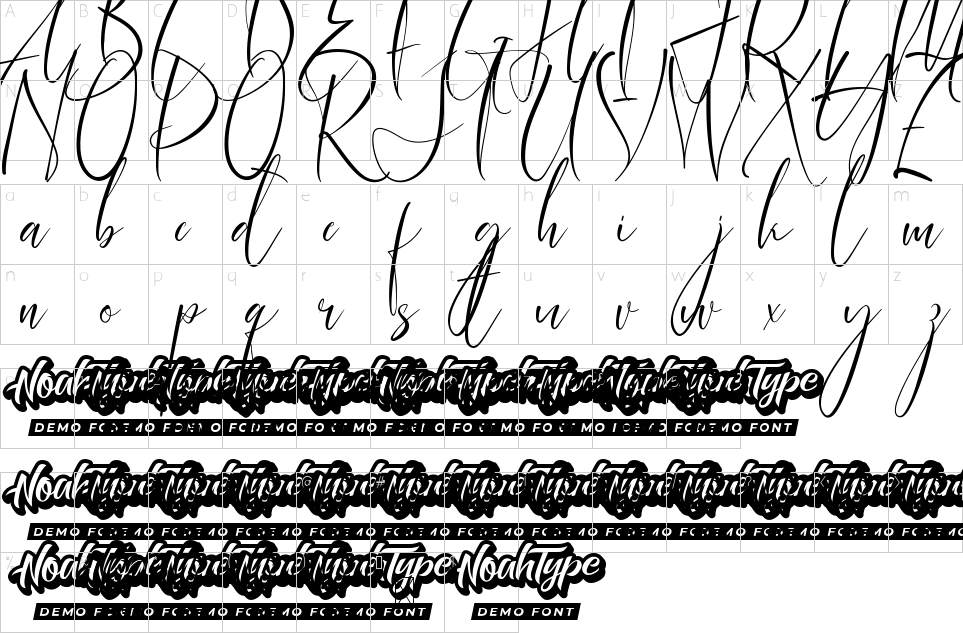 Mapa de caracteres da fonte Autumn Crystal Font