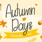 Autumn Days Handwritten Font