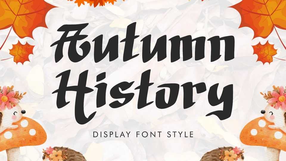 Autumn History Font › Fontesk