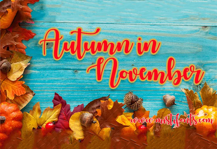 Autumn in November Font