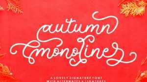 Autumn Monoline Font › Fontesk