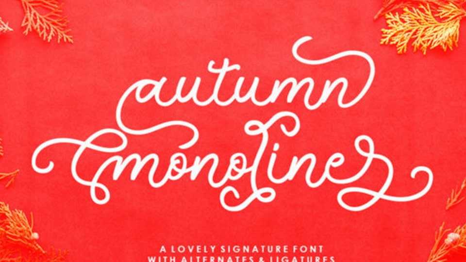 Autumn Monoline Font › Fontesk