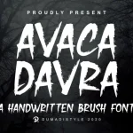 Avaka Davra Brush Font