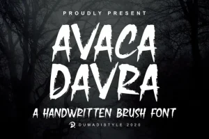 Avaka Davra Brush Font
