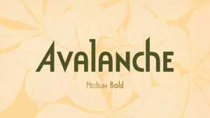 Avalanche Font › Fontesk