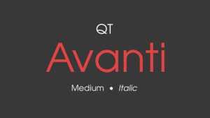Avanti Font Family › Fontesk