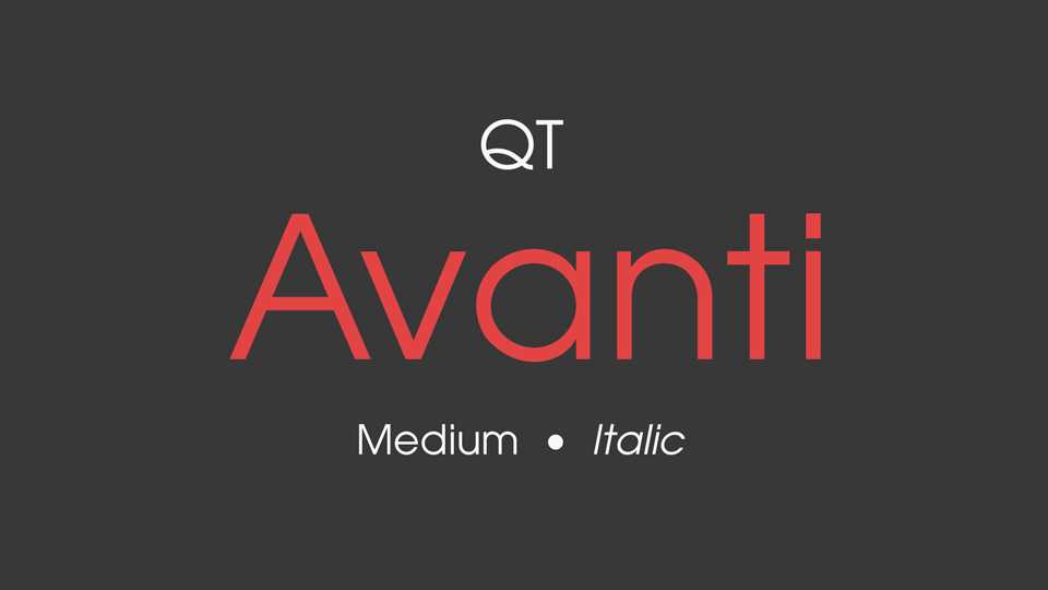 Avanti Font Family › Fontesk