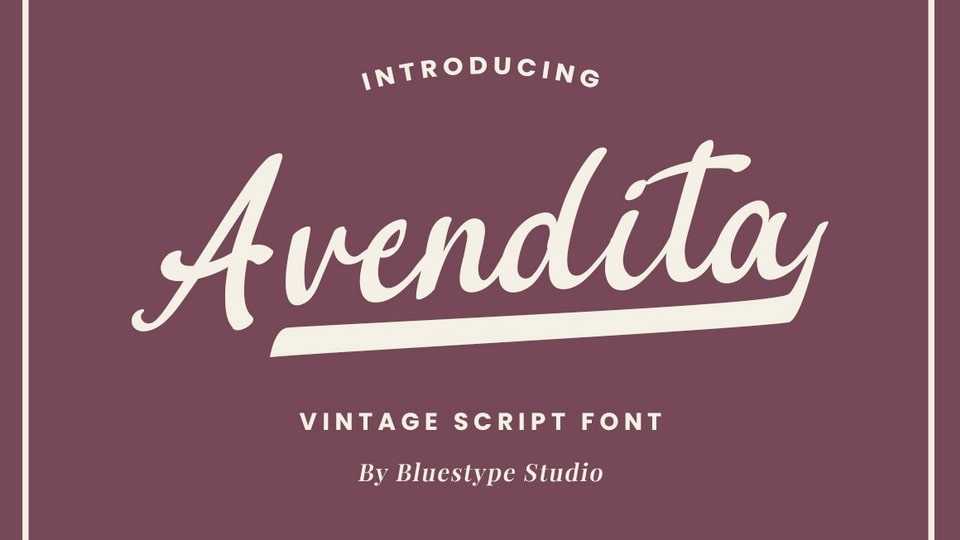 Avendita Font › Fontesk