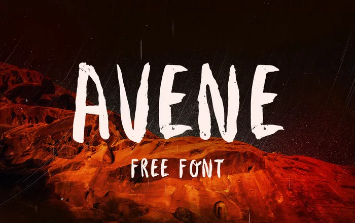Avene Brush Font