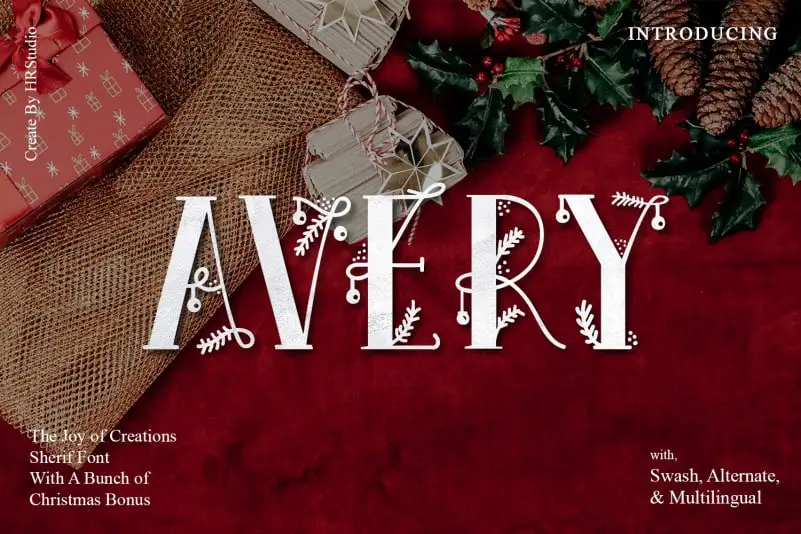 Avery Display Font