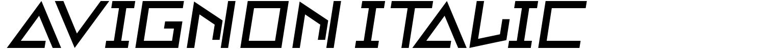 Avignon Italic Font