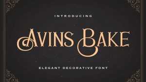 Avins Bake Font › Fontesk