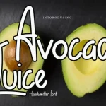 Avocado Juice Display Font