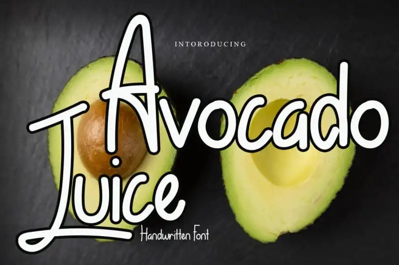 Avocado Juice Display Font