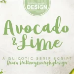 Avocado & Lime Script Font