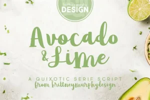 Avocado & Lime Script Font