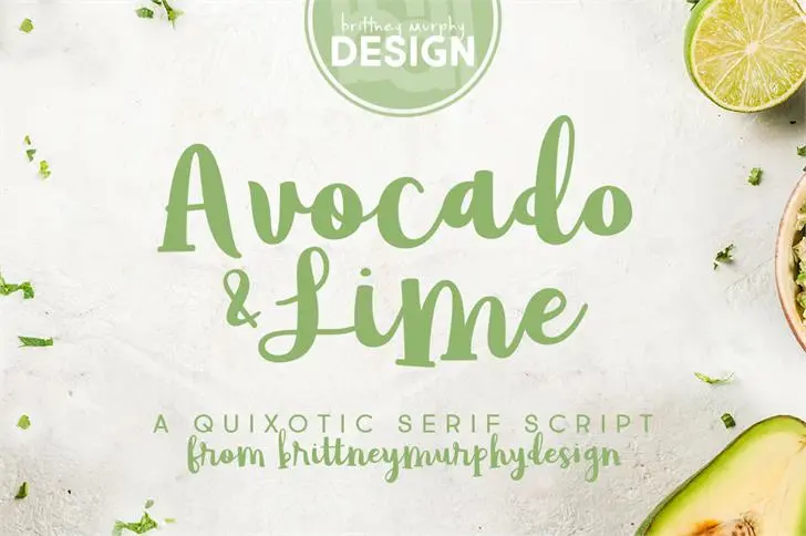 Avocado & Lime Script Font