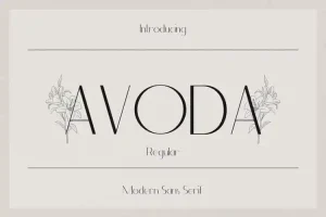Avoda Sans Serif Font