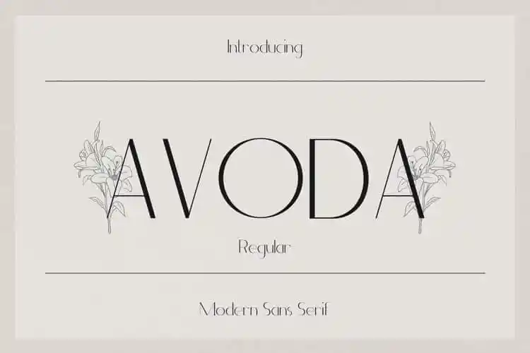 Avoda Sans Serif Font