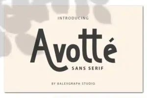 Avotte Sans Serif Font