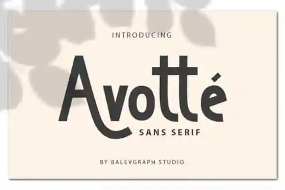 Avotte Sans Serif Font