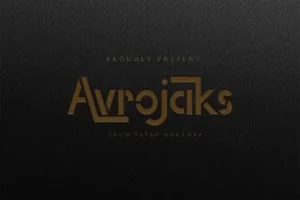 Avrojaks Display Font