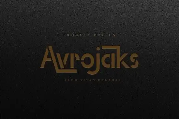 Avrojaks Display Font