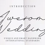 Awesome Wedding Handwritten Font