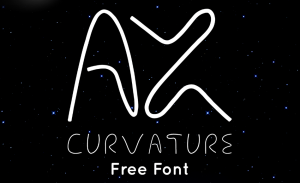 AX Curvature Font