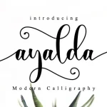 Ayalda Calligraphy Font