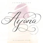 Ayana Calligraphy Font