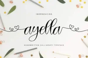 Ayella Calligraphy Font
