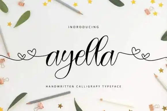 Ayella Calligraphy Font