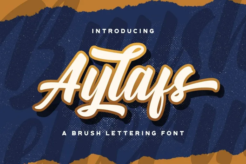 Aylafs Bold Script Font