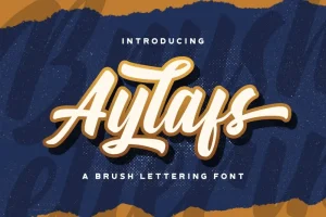 Aylafs Bold Script Font