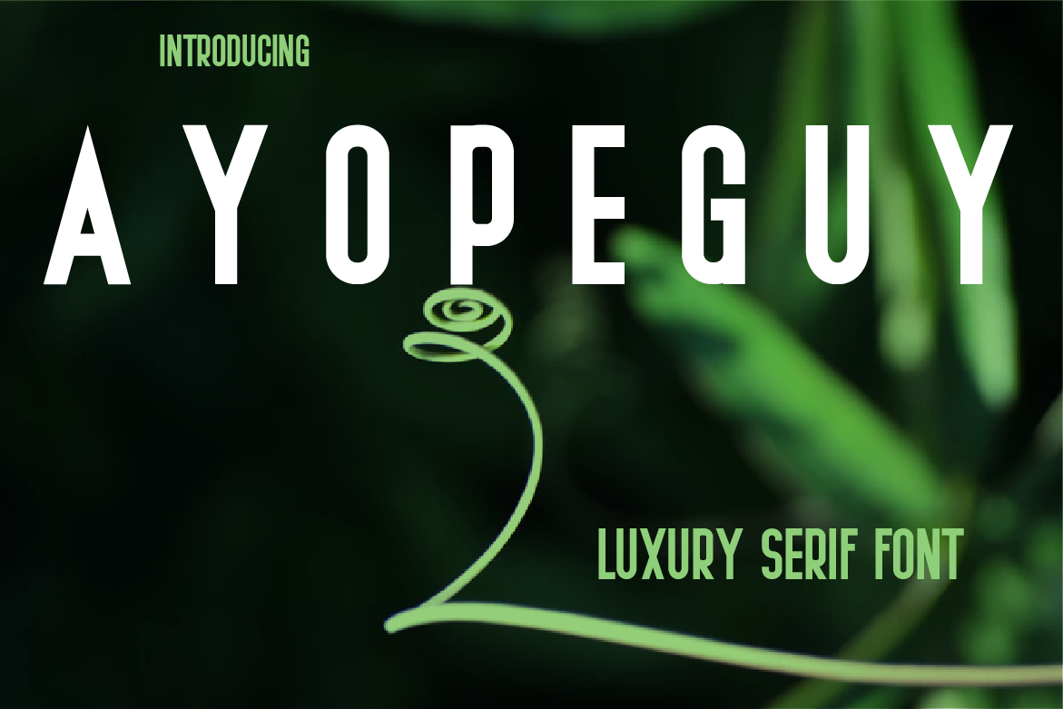 AYOPEGUY Font