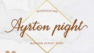 Ayrton Pight Font › Fontesk