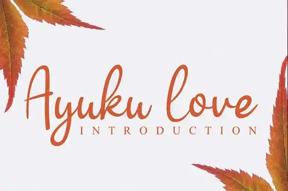 Ayuku love Script Font