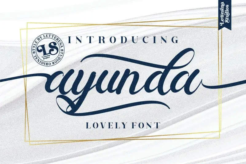 Ayunda Calligraphy Font