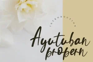 Ayutuban Handwritten Font